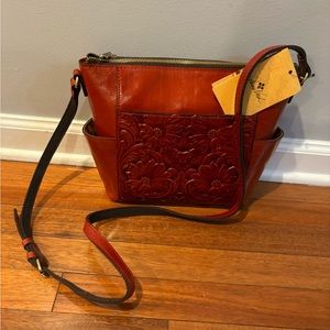 Brand new with tags!! Patricia Nash handbag tooled leather crossbody handbag